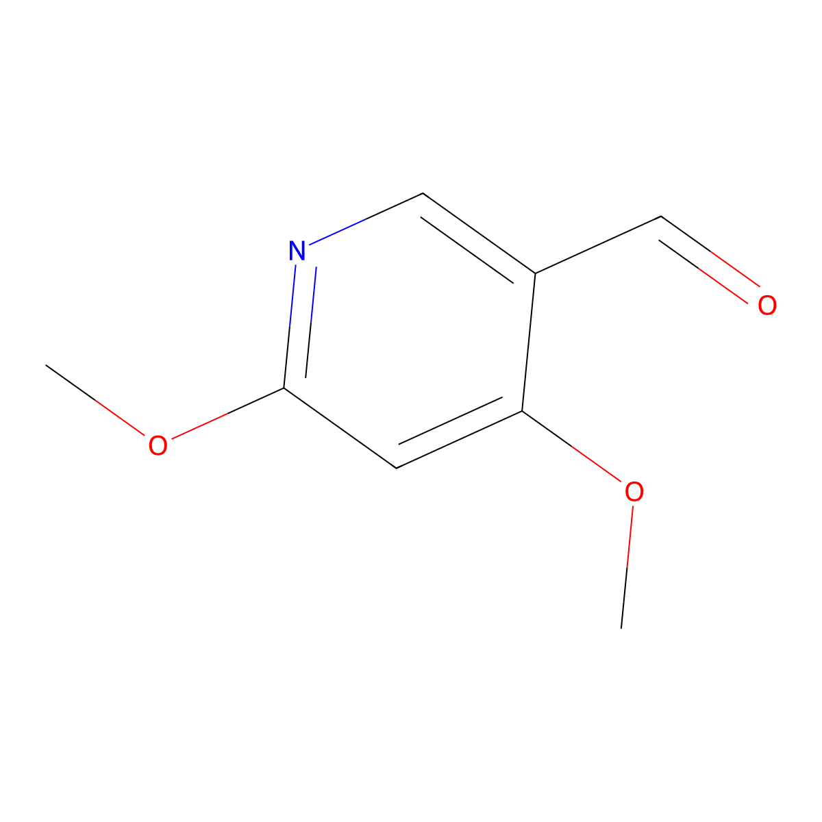 4,6-Dimethoxynicotinaldehyde molecular structure, CAS 202186-18-3