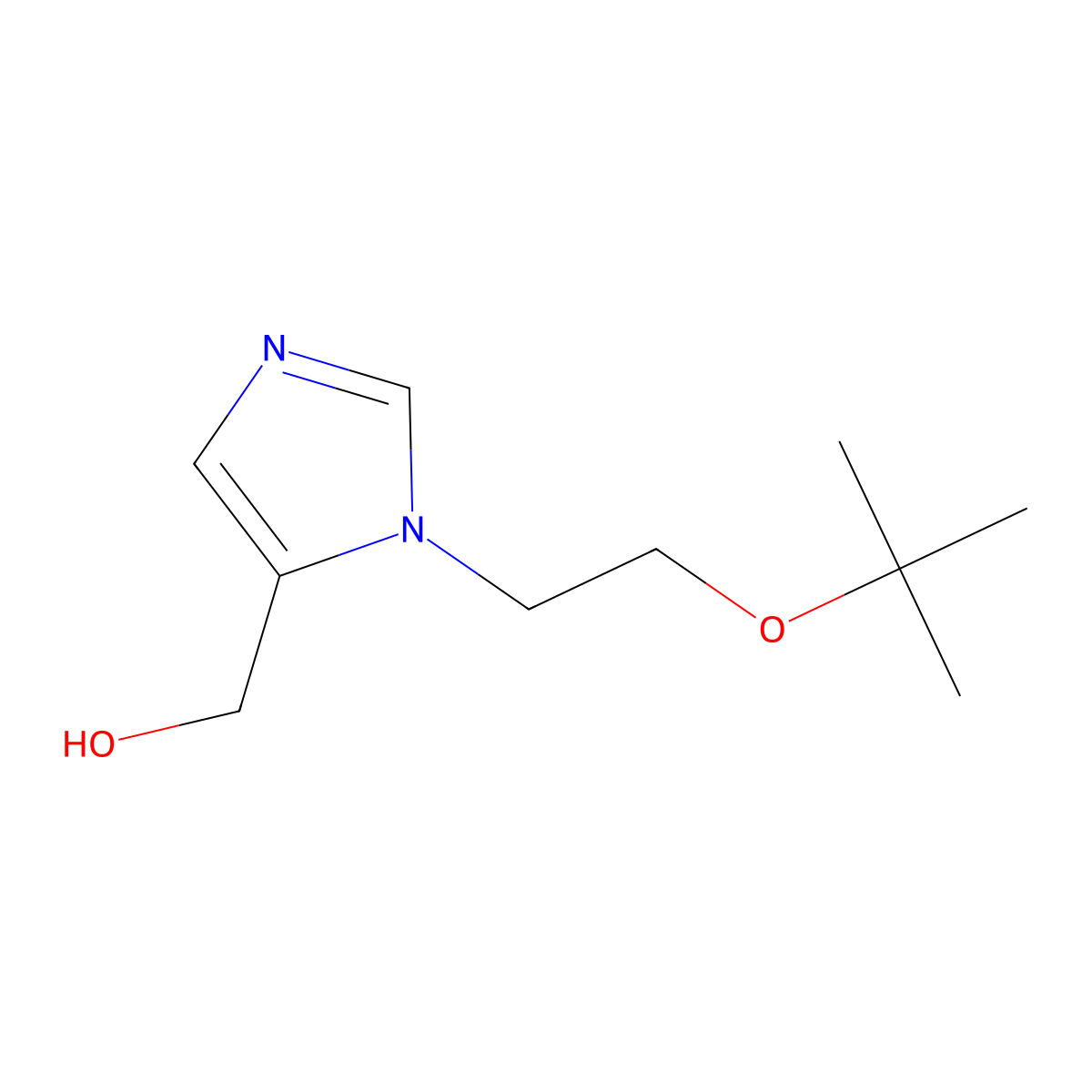 (1-(2-(tert-Butoxy)ethyl)-1H-imidazol-5-yl)methanol molecular structure, CAS 2021895-30-5