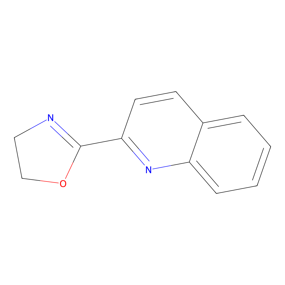 2-(4,5-Dihydro-2-oxazolyl)quinoline molecular structure, CAS 202191-12-6