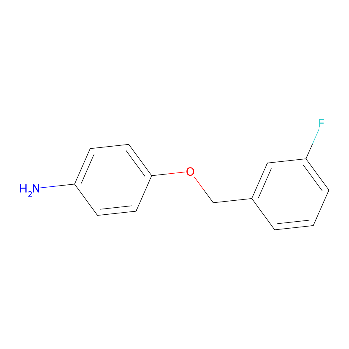 4-(3-Fluoro-benzyloxy)-phenylamine molecular structure, CAS 202197-25-9