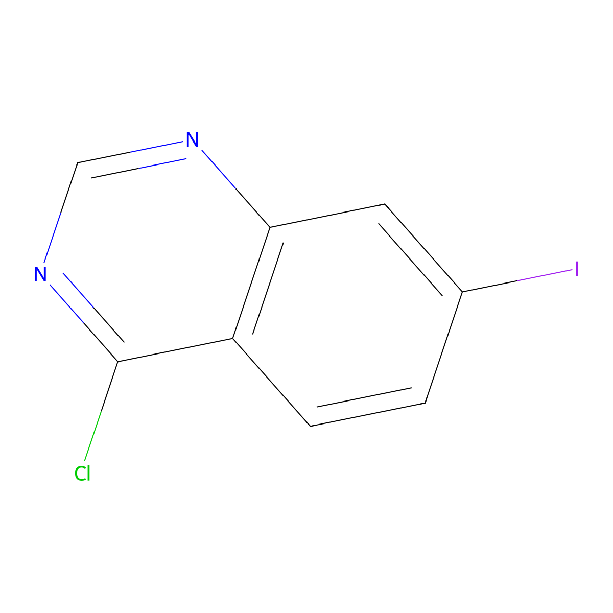 4-Chloro-7-iodoquinazoline molecular structure, CAS 202197-78-2