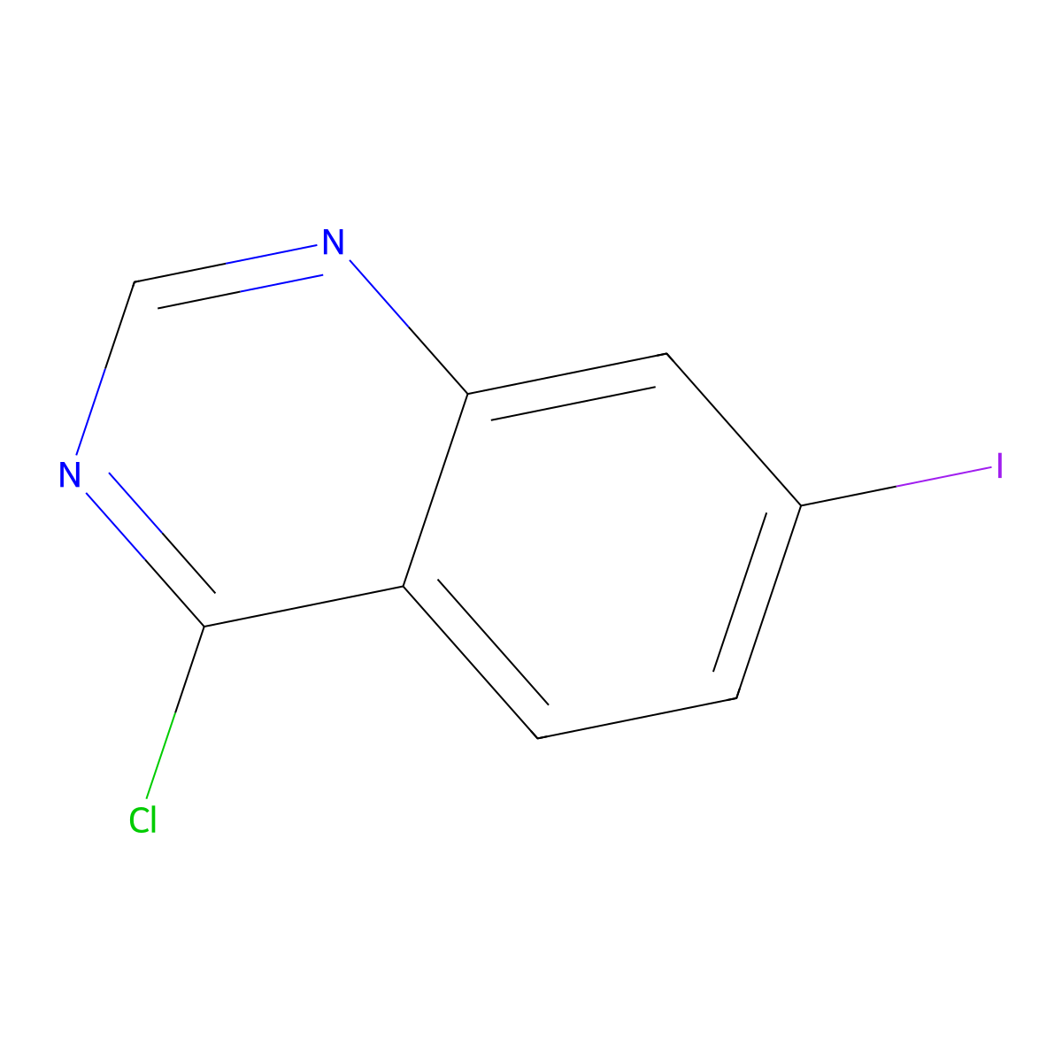 4-Chloro-7-iodoquinazoline molecular structure, CAS 202197-78-2