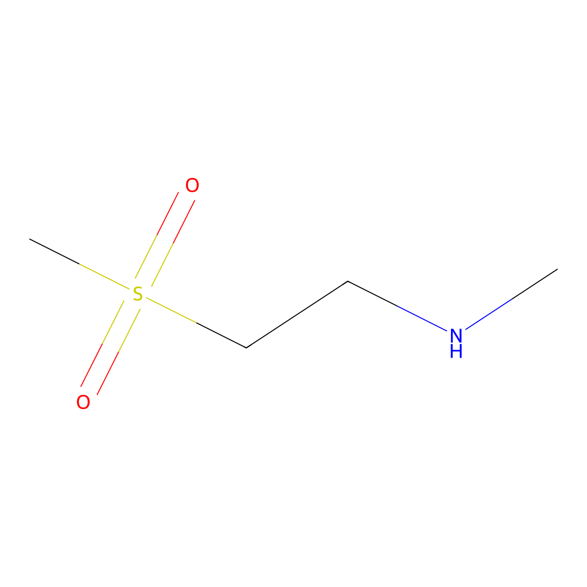 (2-Methanesulfonylethyl)(methyl)amine molecular structure, CAS 202198-18-3