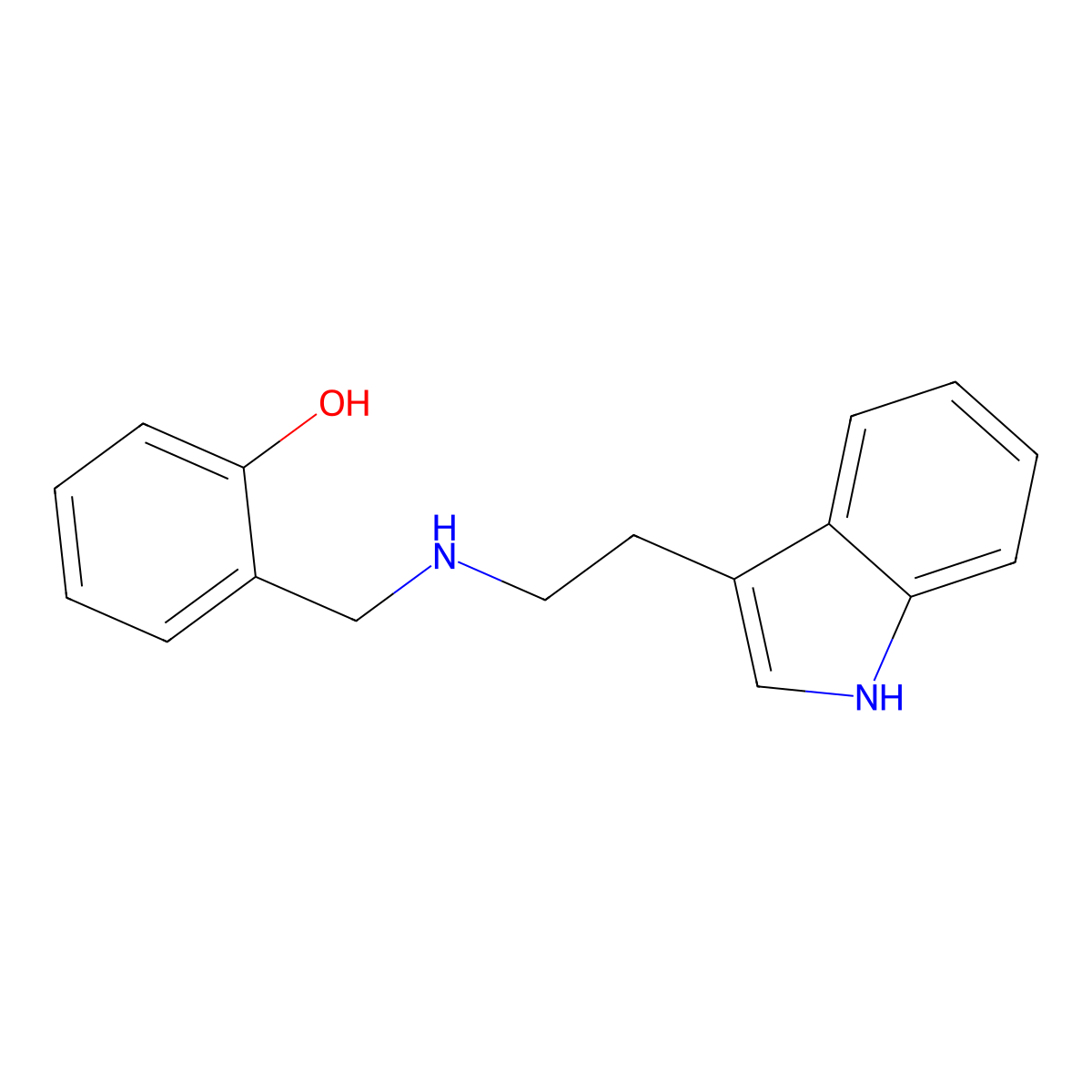2-{[2-(1H-Indol-3-yl)-ethylamino]-methyl}-phenol molecular structure, CAS 202198-92-3