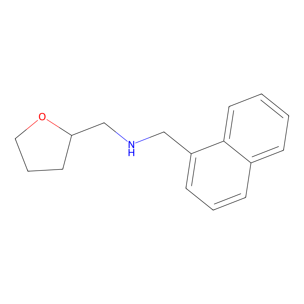 (Naphthylmethyl)(oxolan-2-ylmethyl)amine molecular structure, CAS 202198-98-9