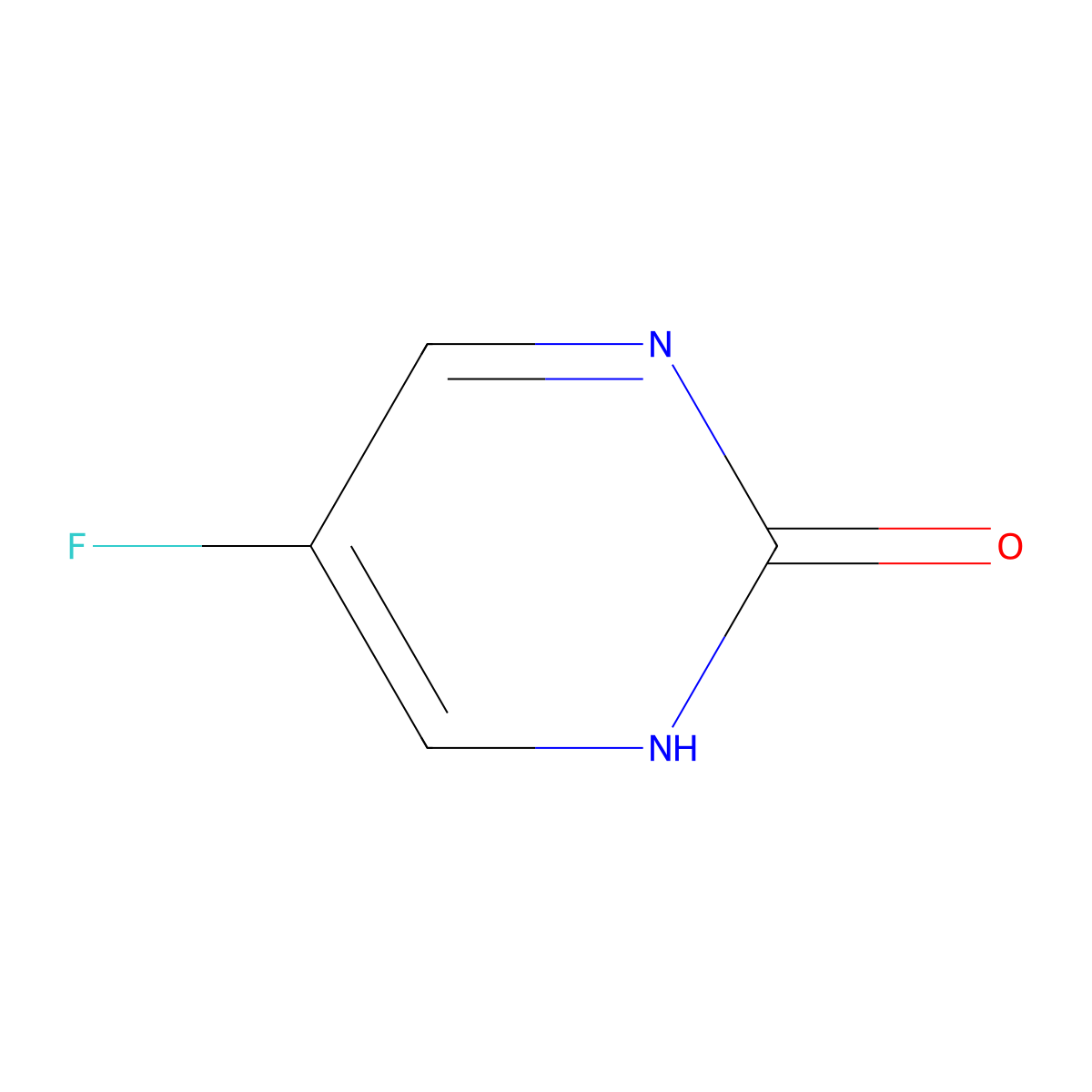 5-Fluoropyrimidin-2-one molecular structure, CAS 2022-78-8