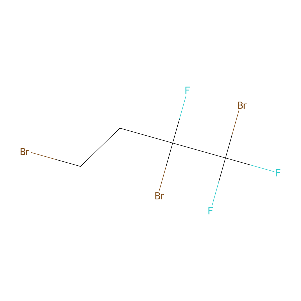 1,2,4-Tribromo-1,1,2-trifluorobutane molecular structure, CAS 2022-80-2