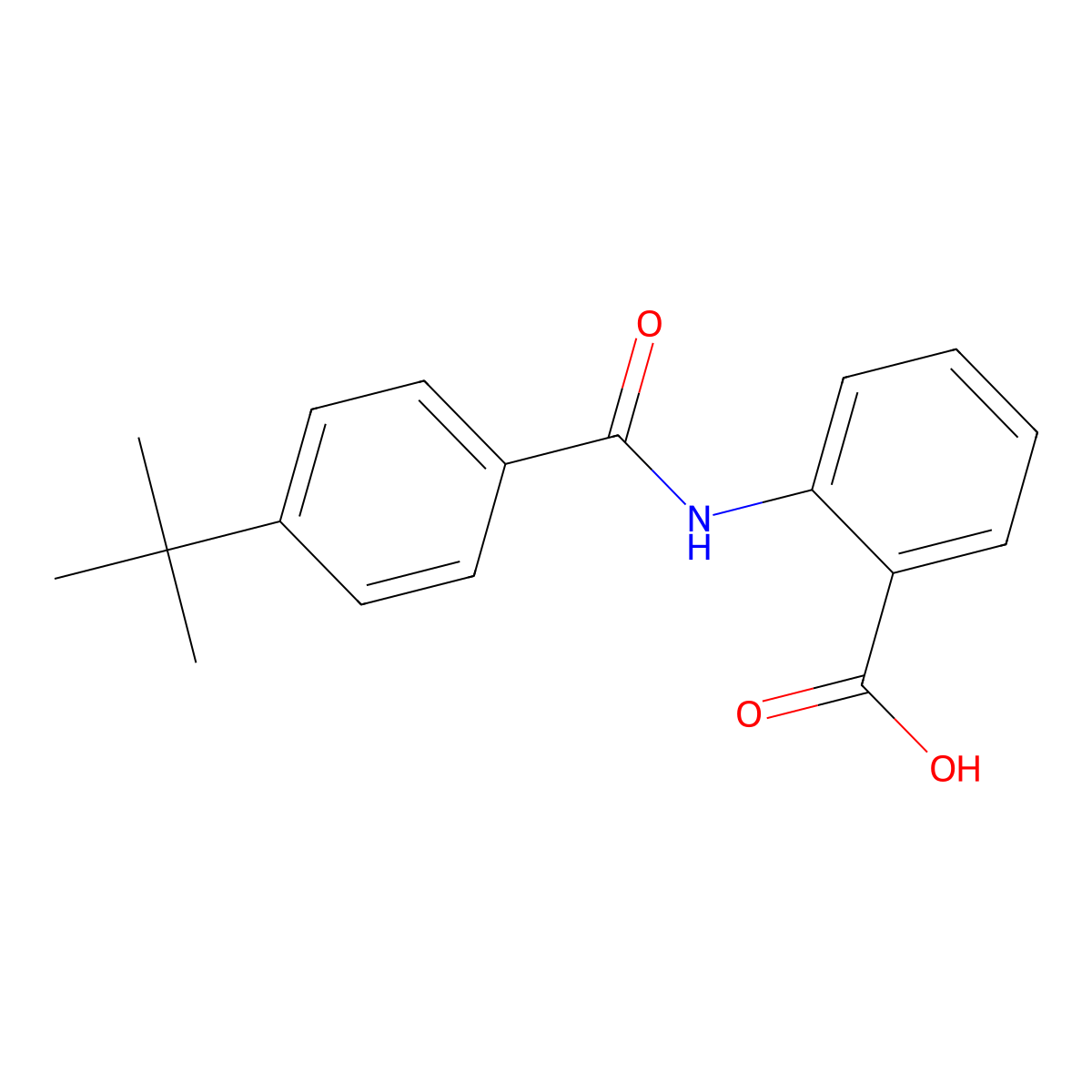 2-(4-tert-Butylbenzoylamino)benzoic Acid molecular structure, CAS 202202-36-6