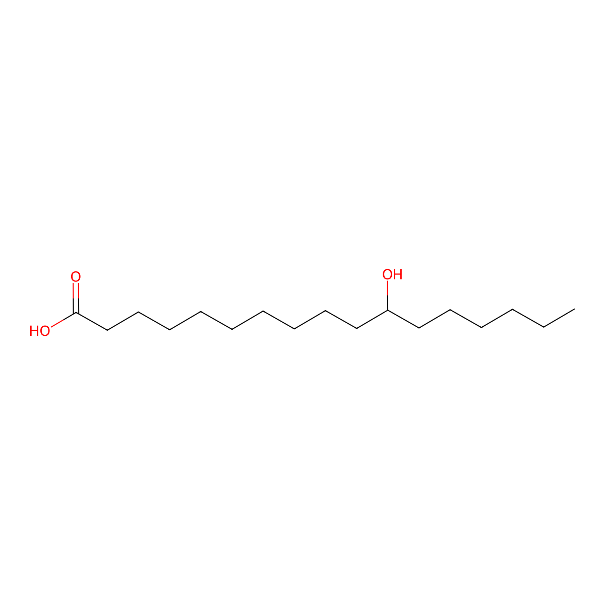 11-Hydroxyheptadecanoic acid molecular structure, CAS 202206-89-1
