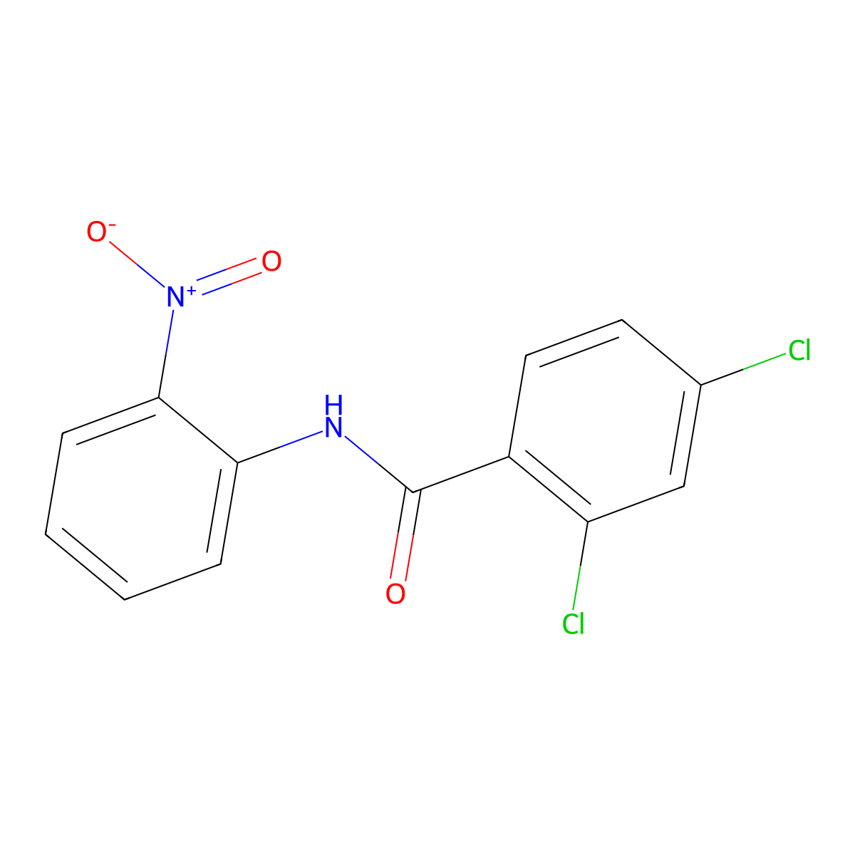 2,4-dichloro-N-(2-nitrophenyl)benzamide molecular structure, CAS 202207-08-7