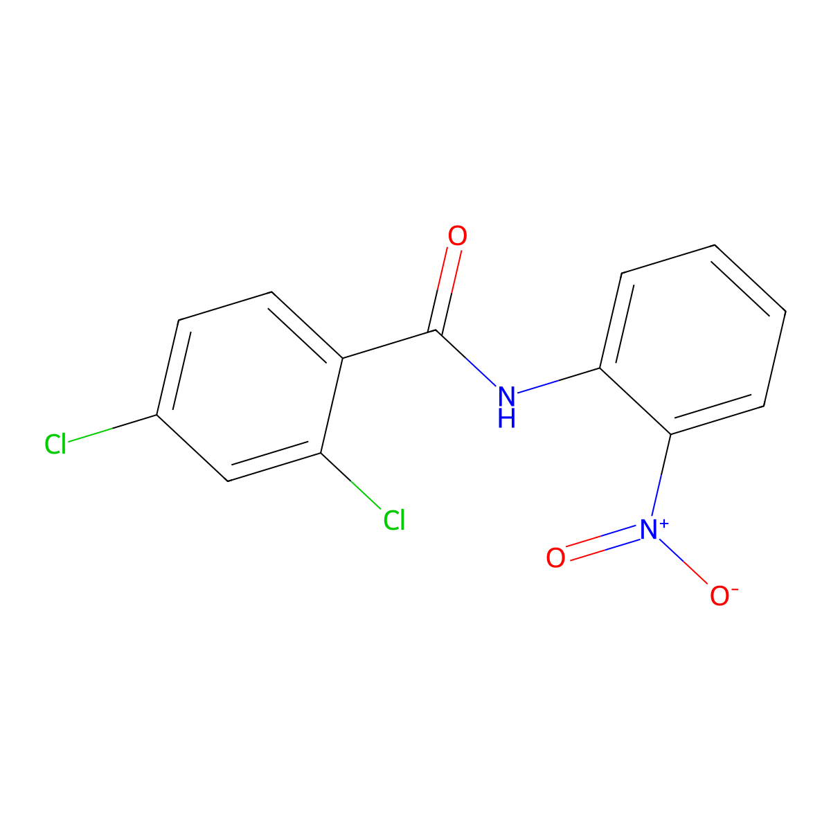 2,4-dichloro-N-(2-nitrophenyl)benzamide molecular structure, CAS 202207-08-7