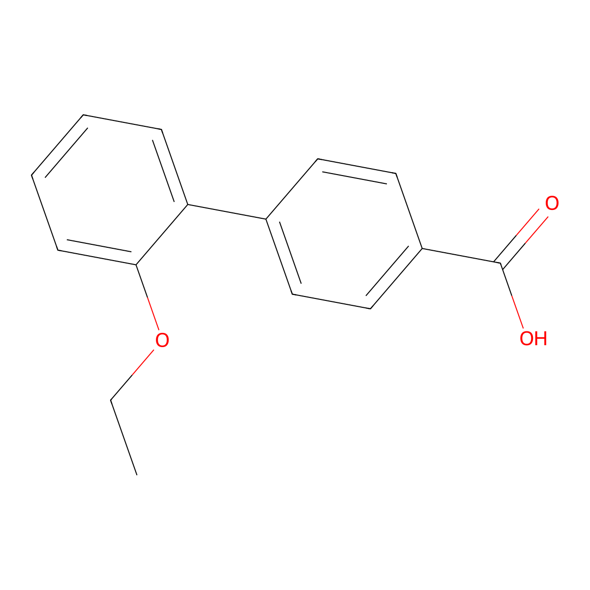 2'-Ethoxy[1,1'-biphenyl]-4-carboxylic acid molecular structure, CAS 202208-69-3