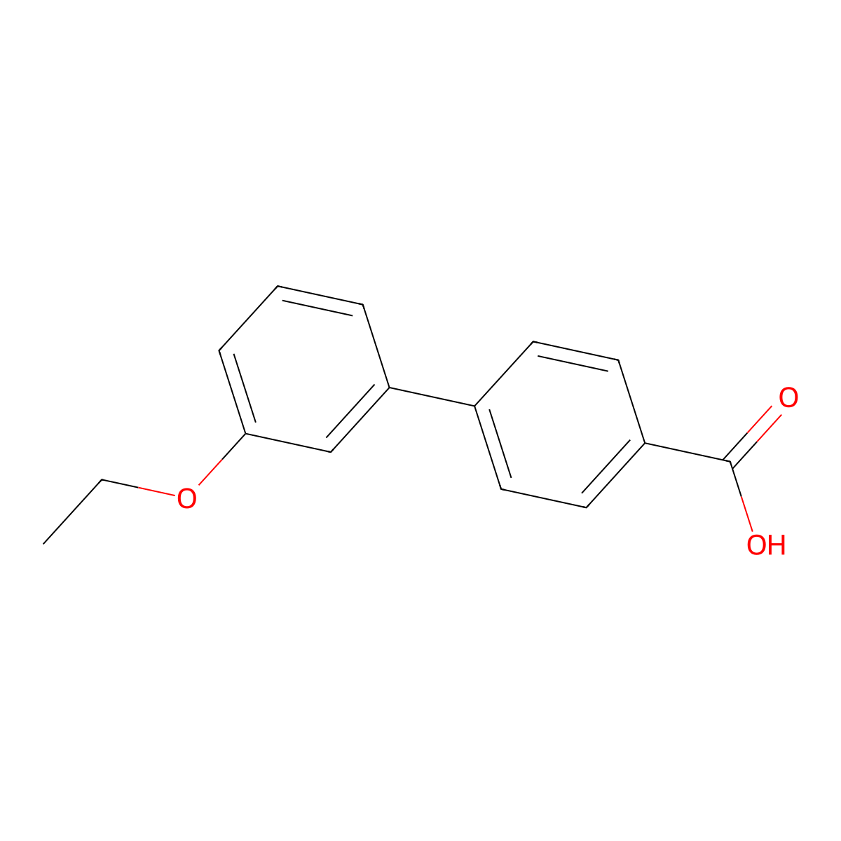 4-Biphenyl-(3'-ethoxy)carboxylic acid molecular structure, CAS 202208-73-9