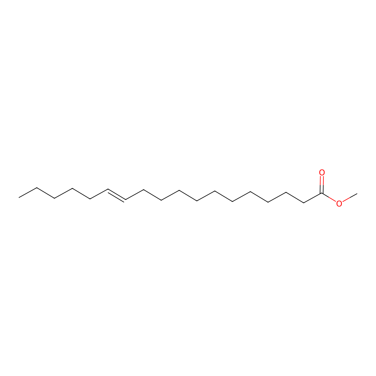 Methyl octadec-12-enoate molecular structure, CAS 20221-23-2