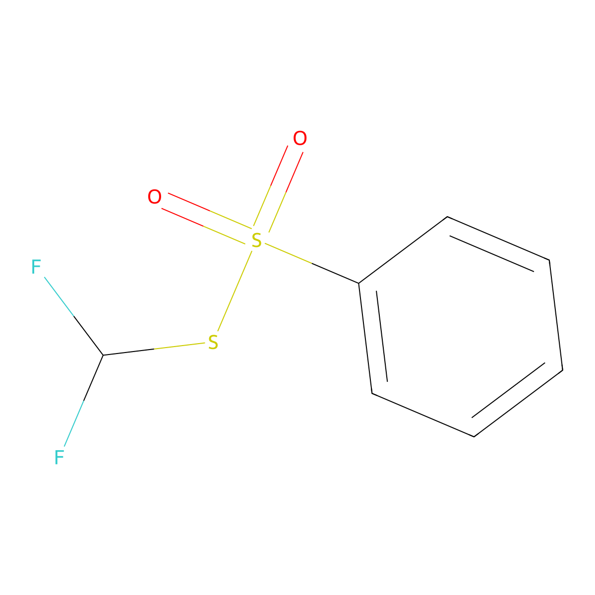 S-(Difluoromethyl) benzenesulfonothioate molecular structure, CAS 2022186-75-8