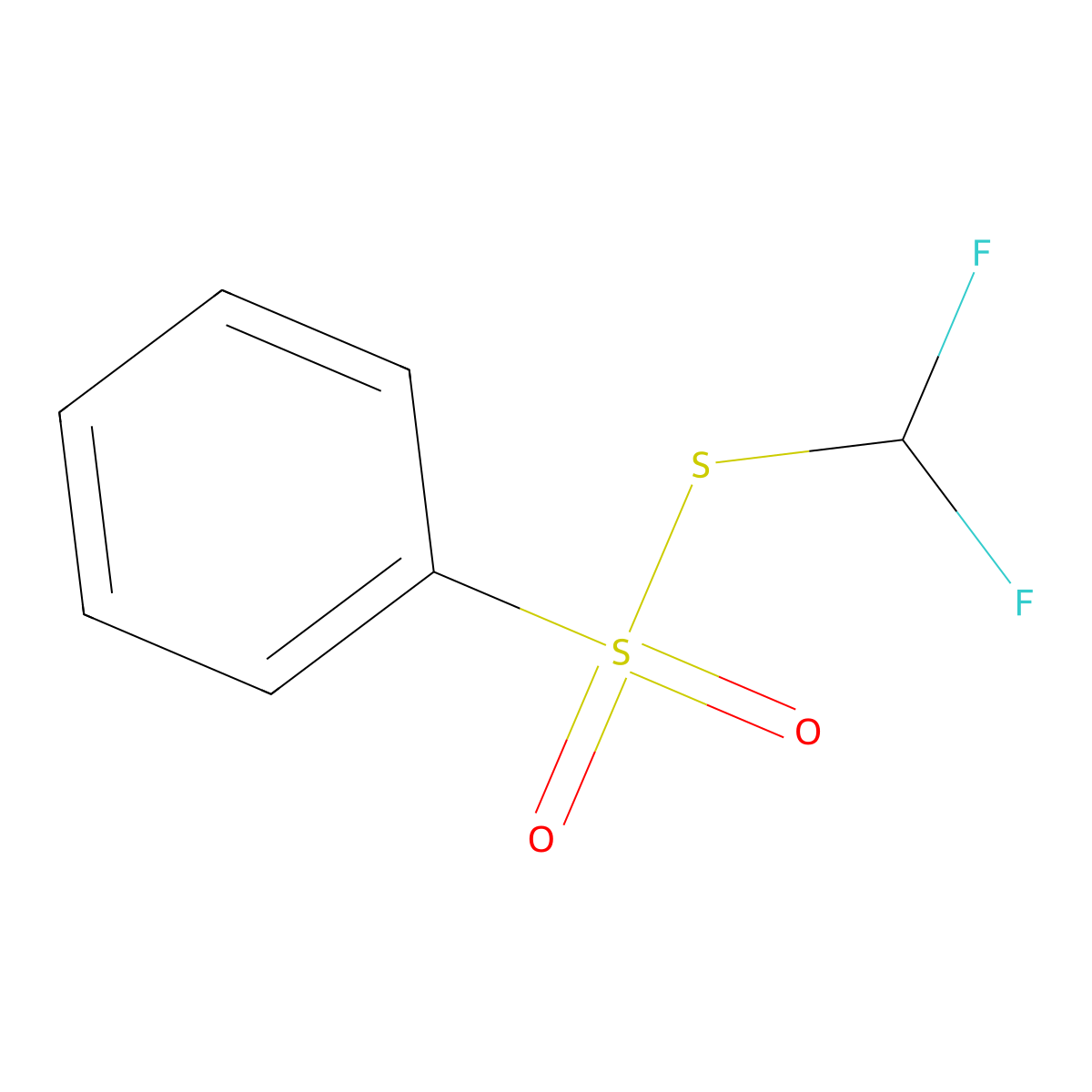 S-(Difluoromethyl) benzenesulfonothioate molecular structure, CAS 2022186-75-8