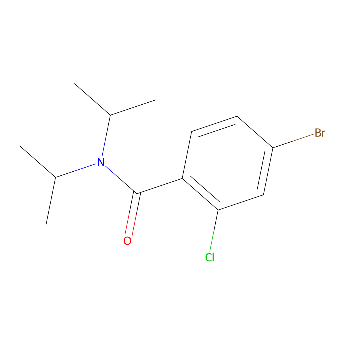 4-Bromo-2-chloro-N,N-bis(1-methylethyl)benzamide molecular structure, CAS 2022193-71-9