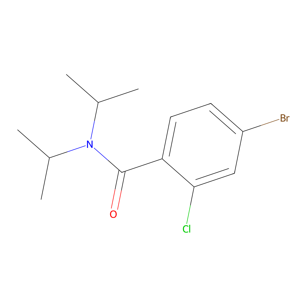 4-Bromo-2-chloro-N,N-bis(1-methylethyl)benzamide molecular structure, CAS 2022193-71-9
