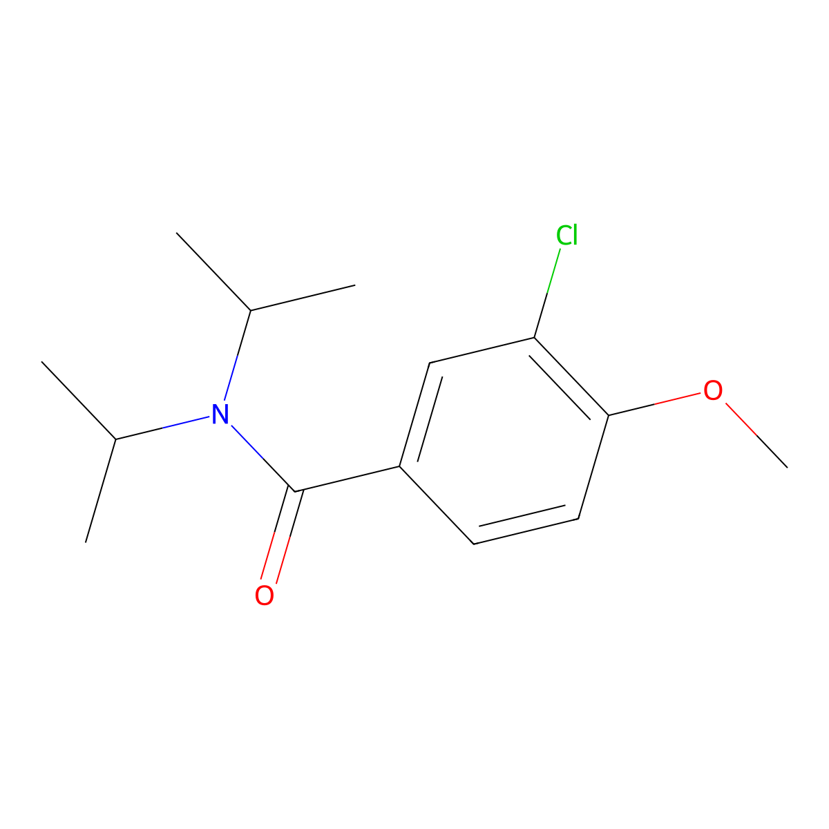 3-Chloro-N,N-diisopropyl-4-methoxybenzamid molecular structure, CAS 2022193-82-2