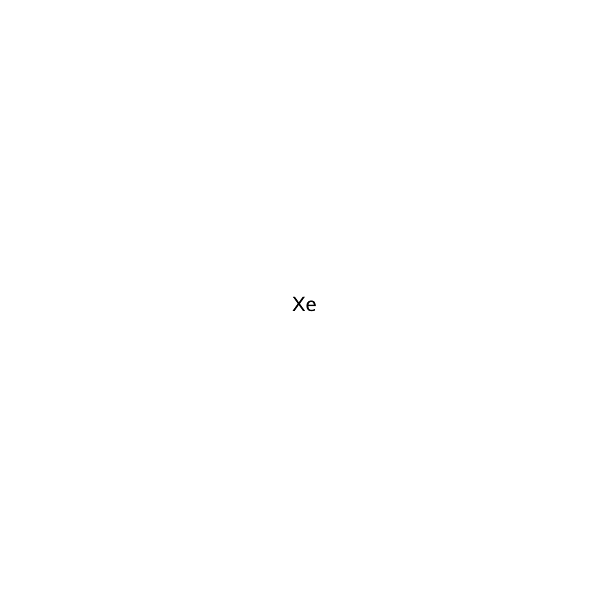 Xenon molecular structure, CAS 20222-53-1