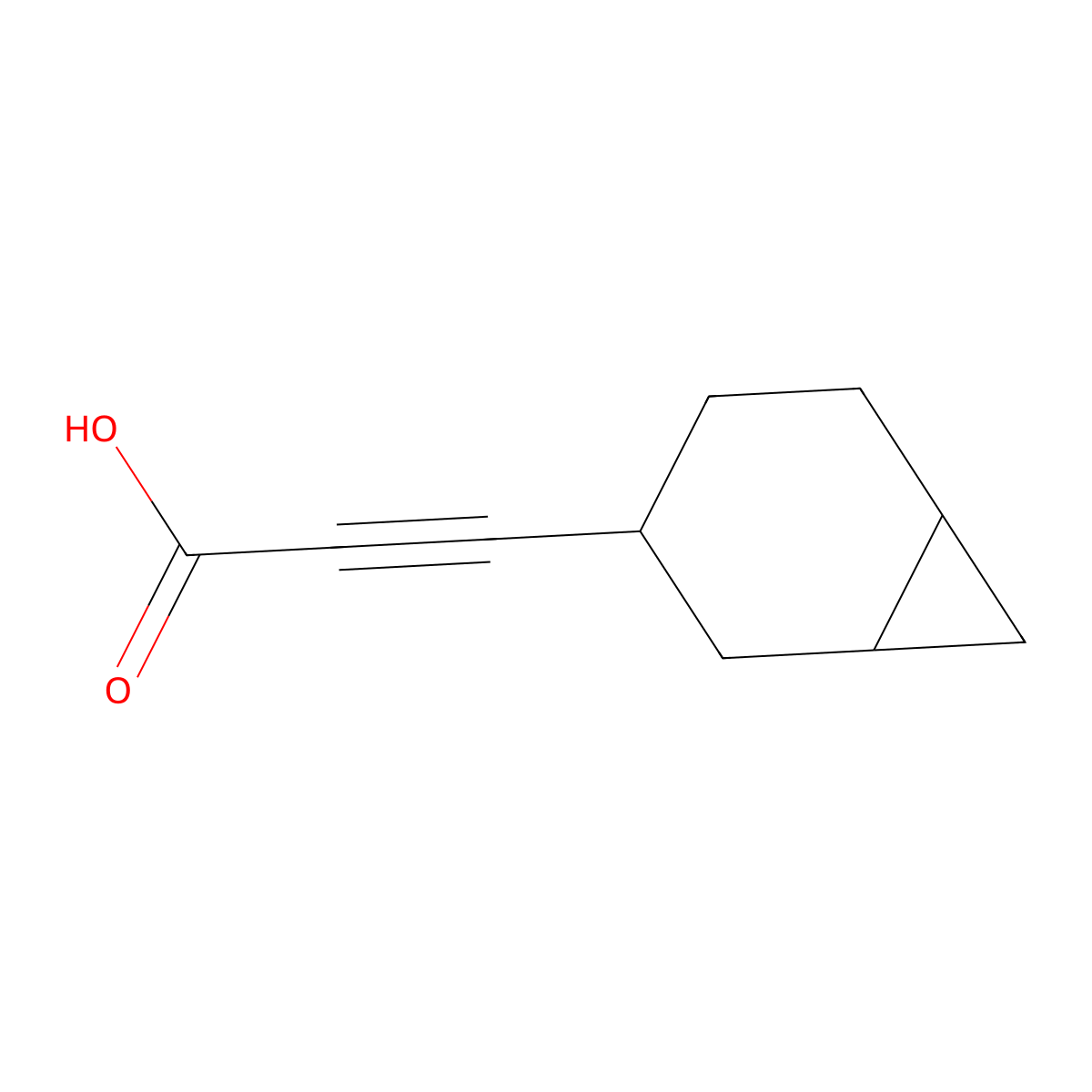 3-Norcaran-3-ylprop-2-ynoic acid molecular structure, CAS 2022218-86-4