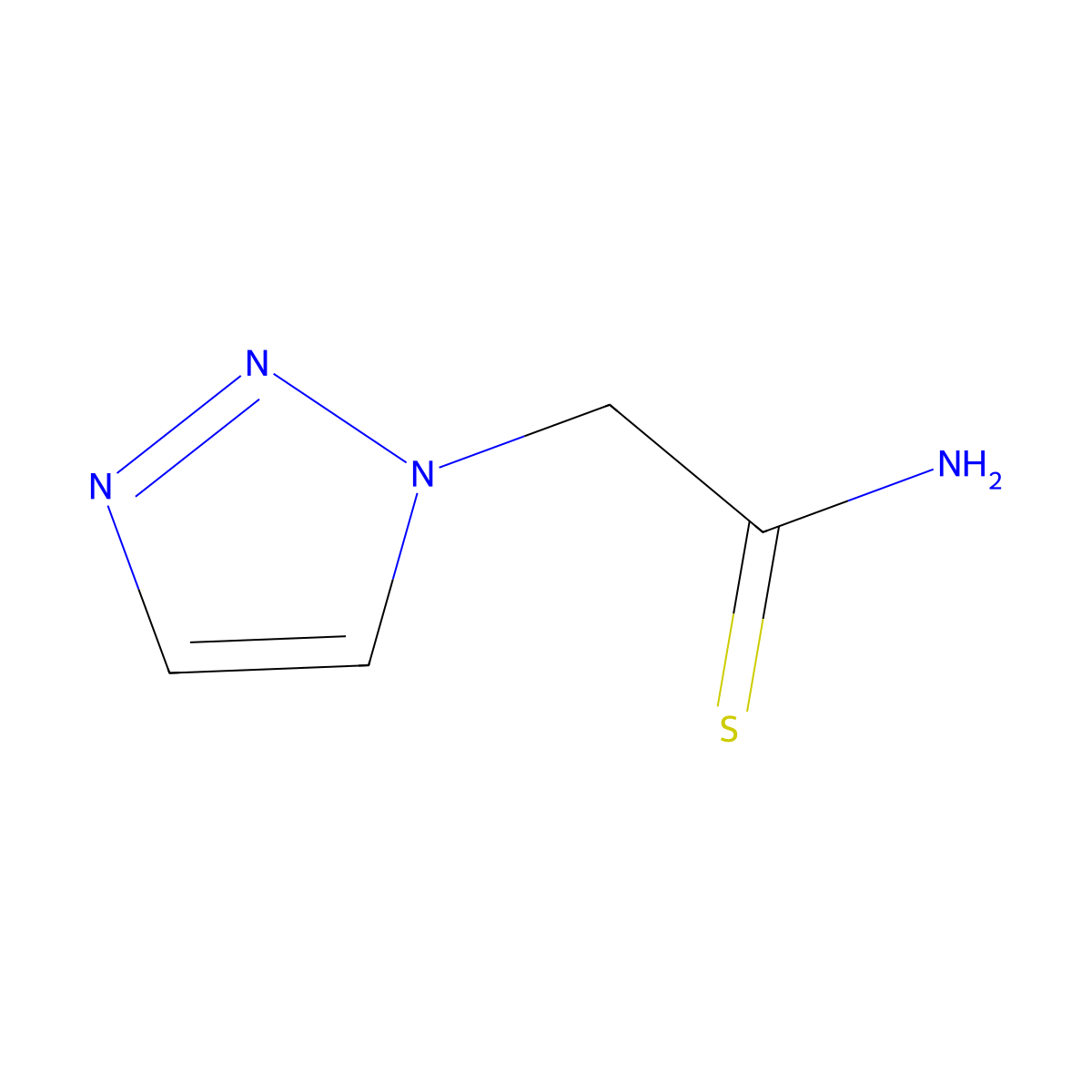 2-(1H-1,2,3-triazol-1-yl)ethanethioamide molecular structure, CAS 2022397-24-4