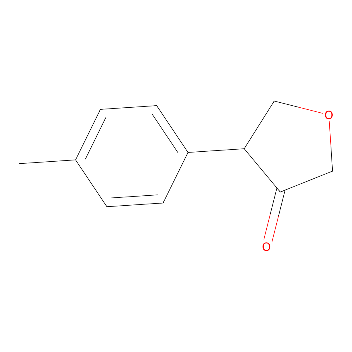 4-(4-Methylphenyl)oxolan-3-one molecular structure, CAS 2022563-65-9