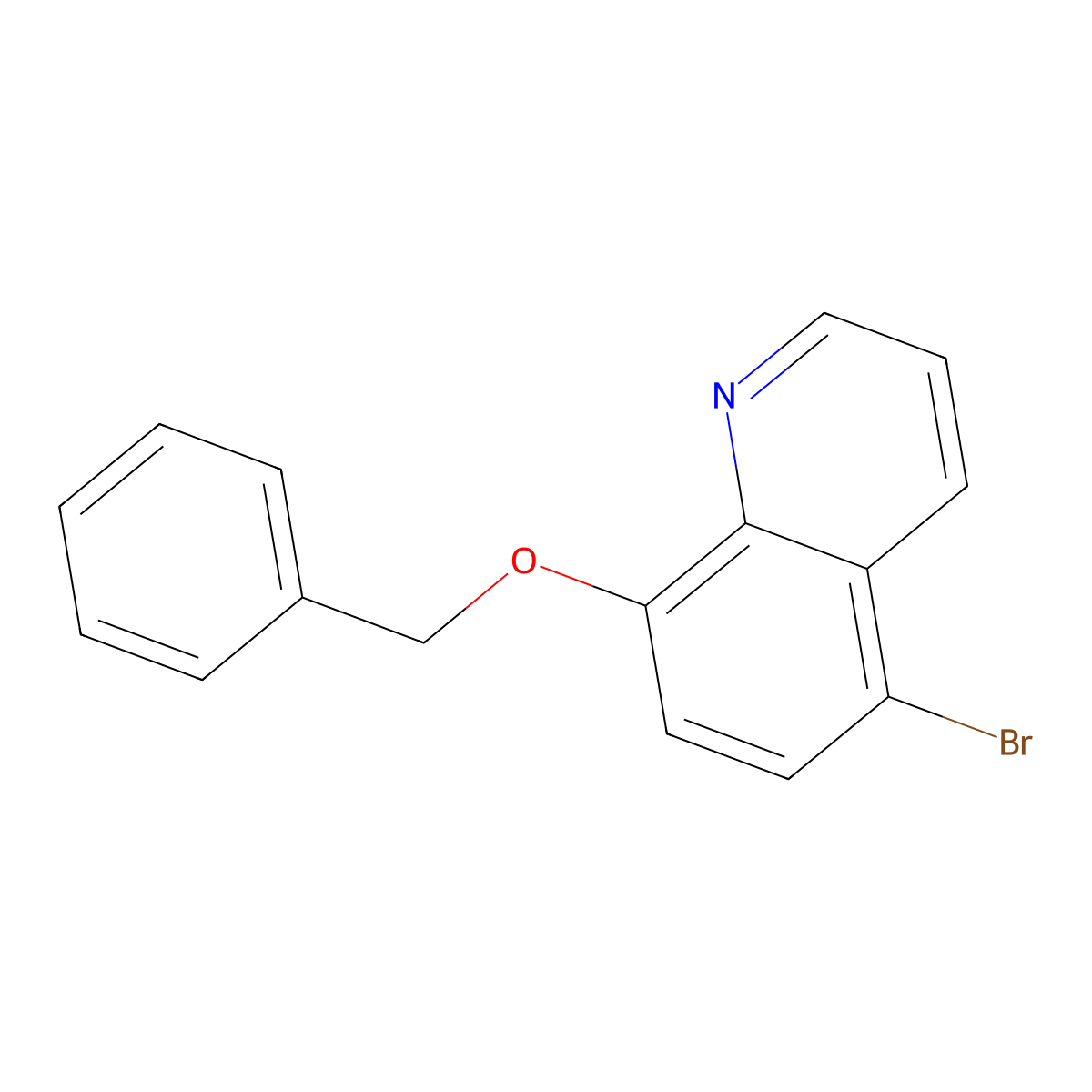 Quinoline, 5-bromo-8-(phenylmethoxy)- molecular structure, CAS 202259-06-1