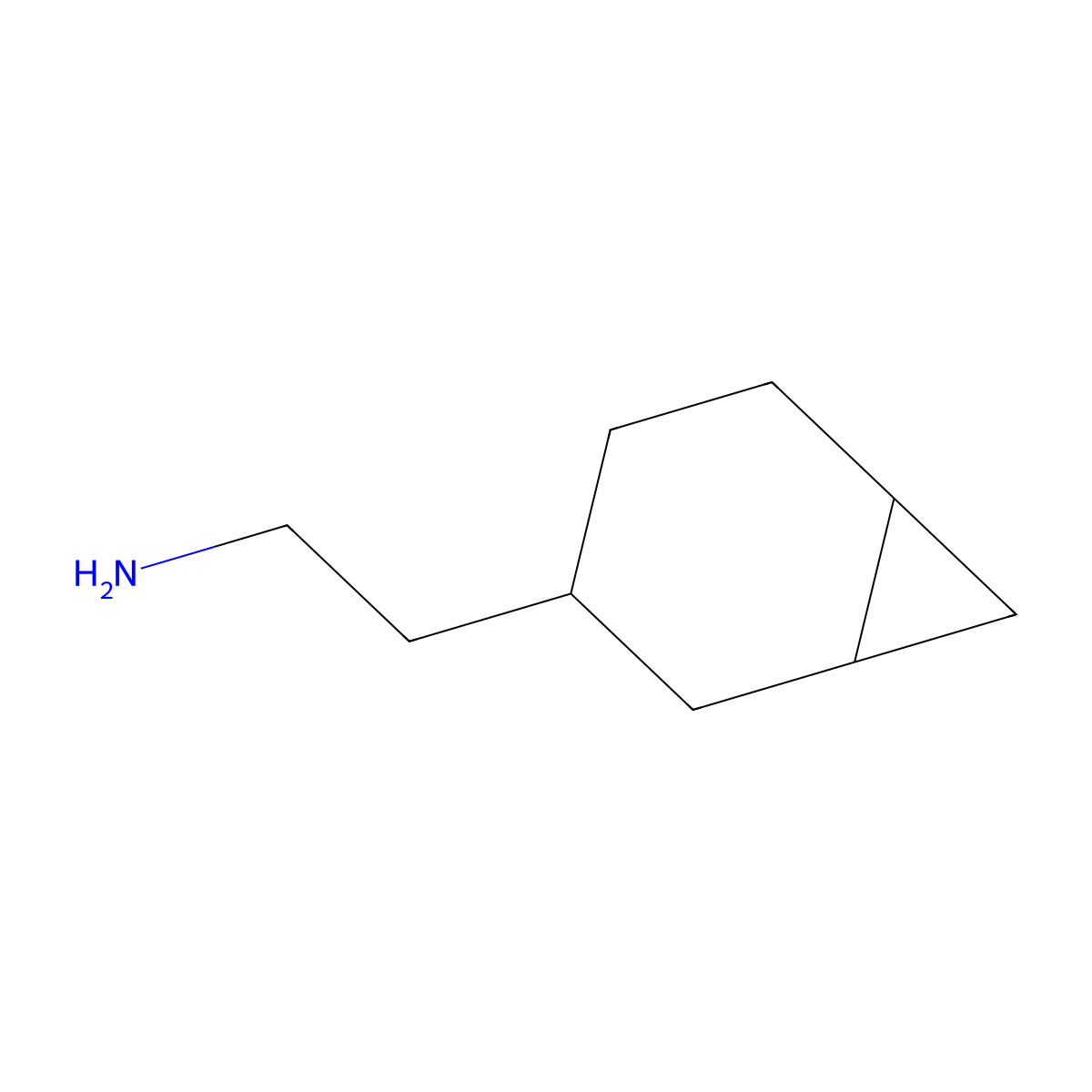 2-{Bicyclo[4.1.0]heptan-3-yl}ethan-1-amine molecular structure, CAS 2022665-57-0