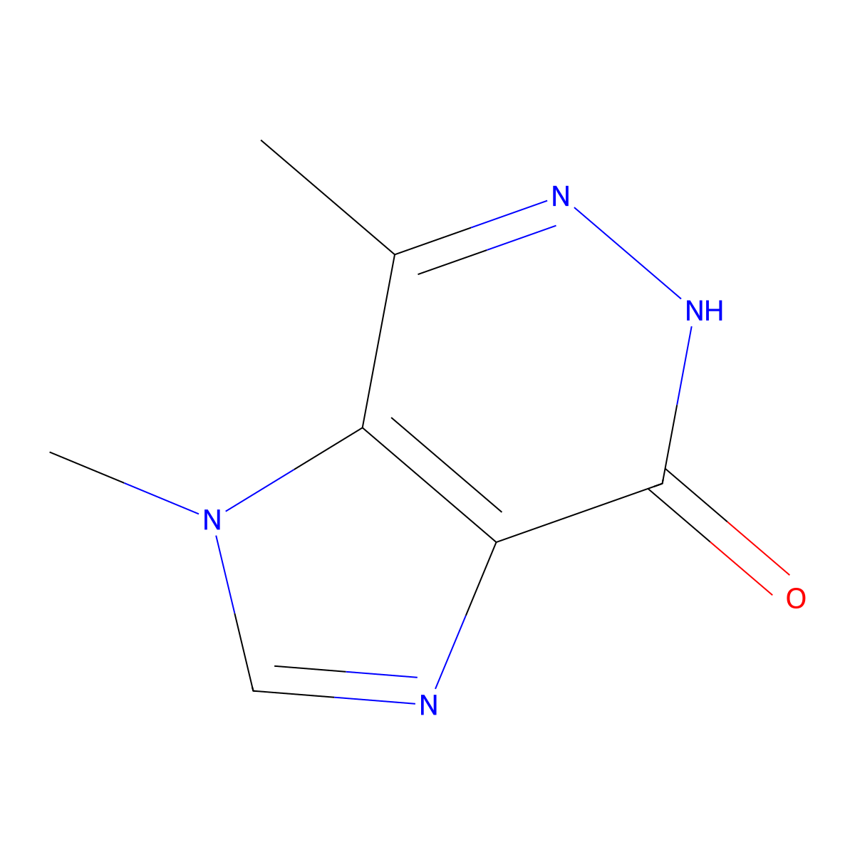 1,5-Dihydro-1,7-dimethyl-4H-imidazo[4,5-d]pyridazin-4-one molecular structure, CAS 202278-29-3