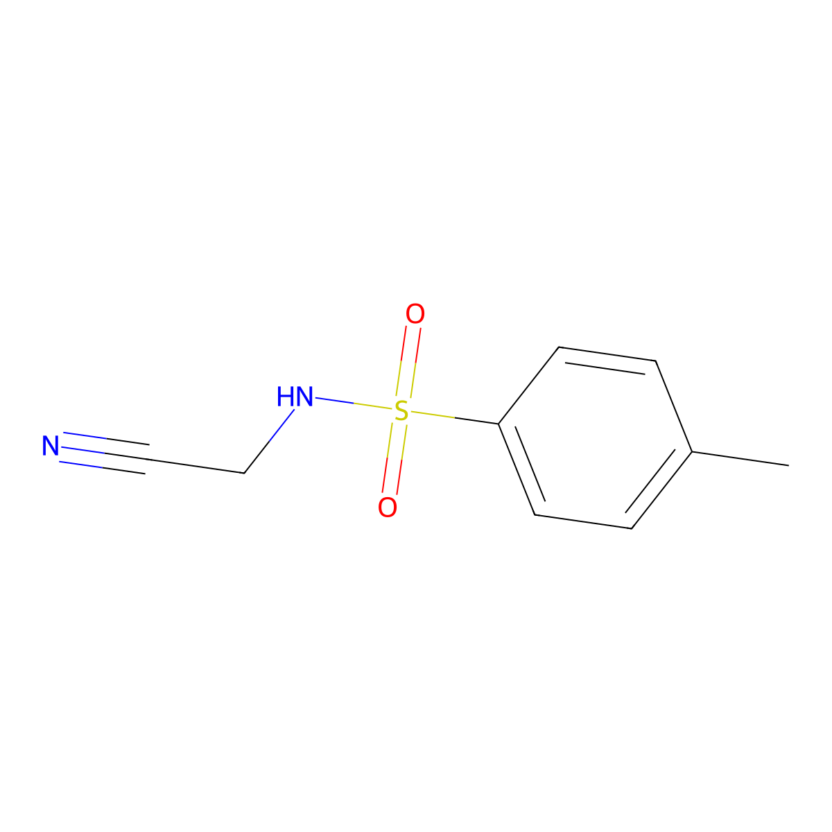N-Cyanomethyl-4-methyl-benzenesulfonamide molecular structure, CAS 20228-87-9