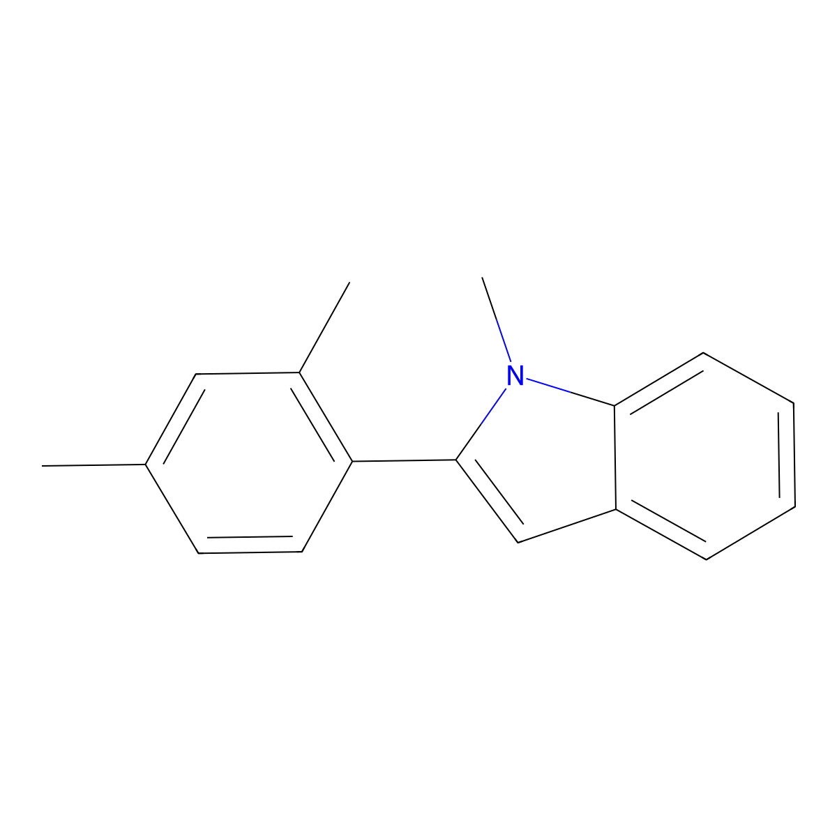 2-(2,4-Dimethylphenyl)-1-methylindole molecular structure, CAS 2022940-55-0