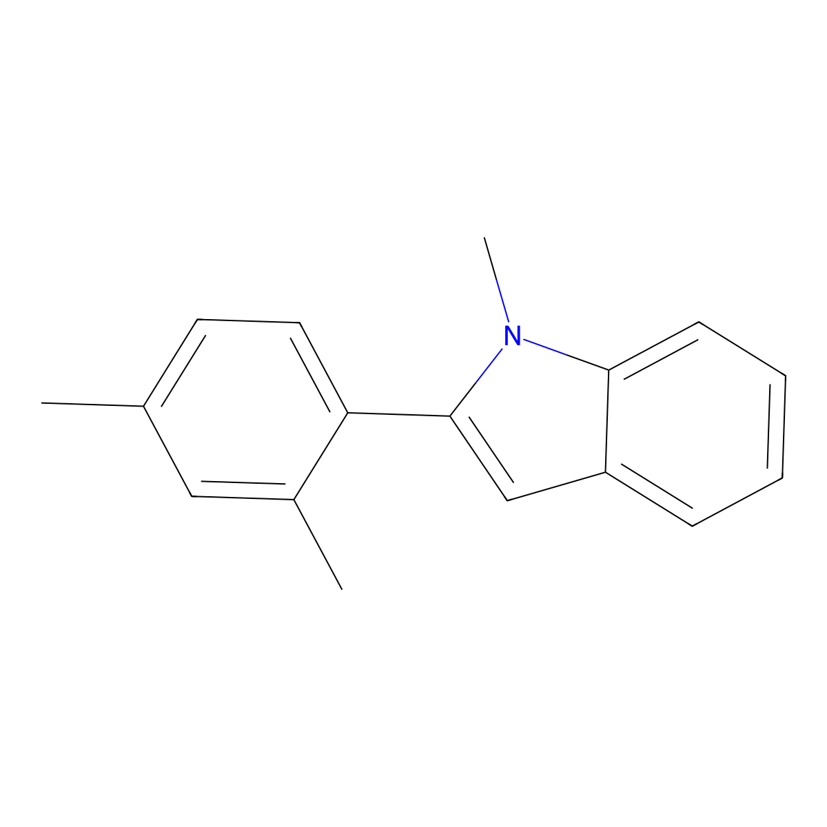 2-(2,4-Dimethylphenyl)-1-methylindole molecular structure, CAS 2022940-55-0