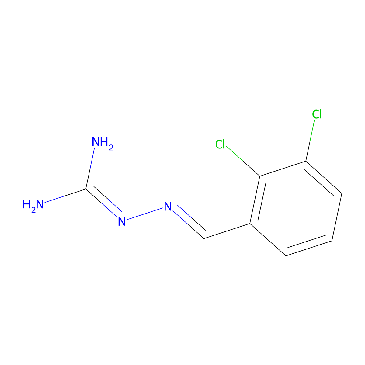 3-((2,3-Dichlorophenyl)methylene)carbazamidine molecular structure, CAS 2022961-17-5