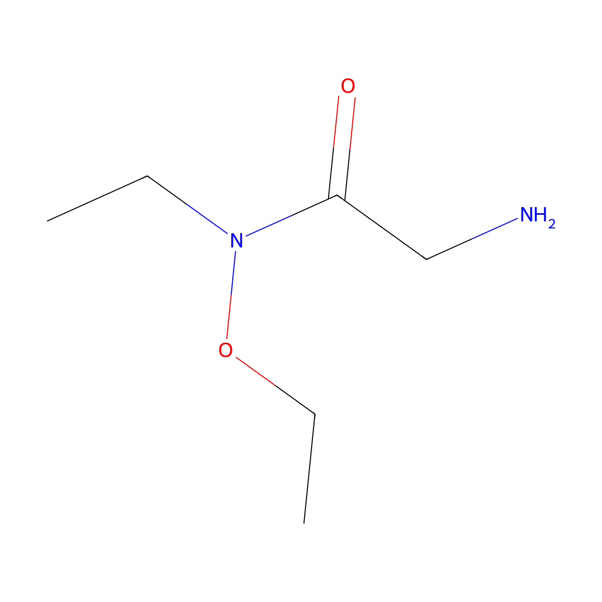 2-Amino-N-ethoxy-N-ethylacetamide molecular structure, CAS 2023154-48-3