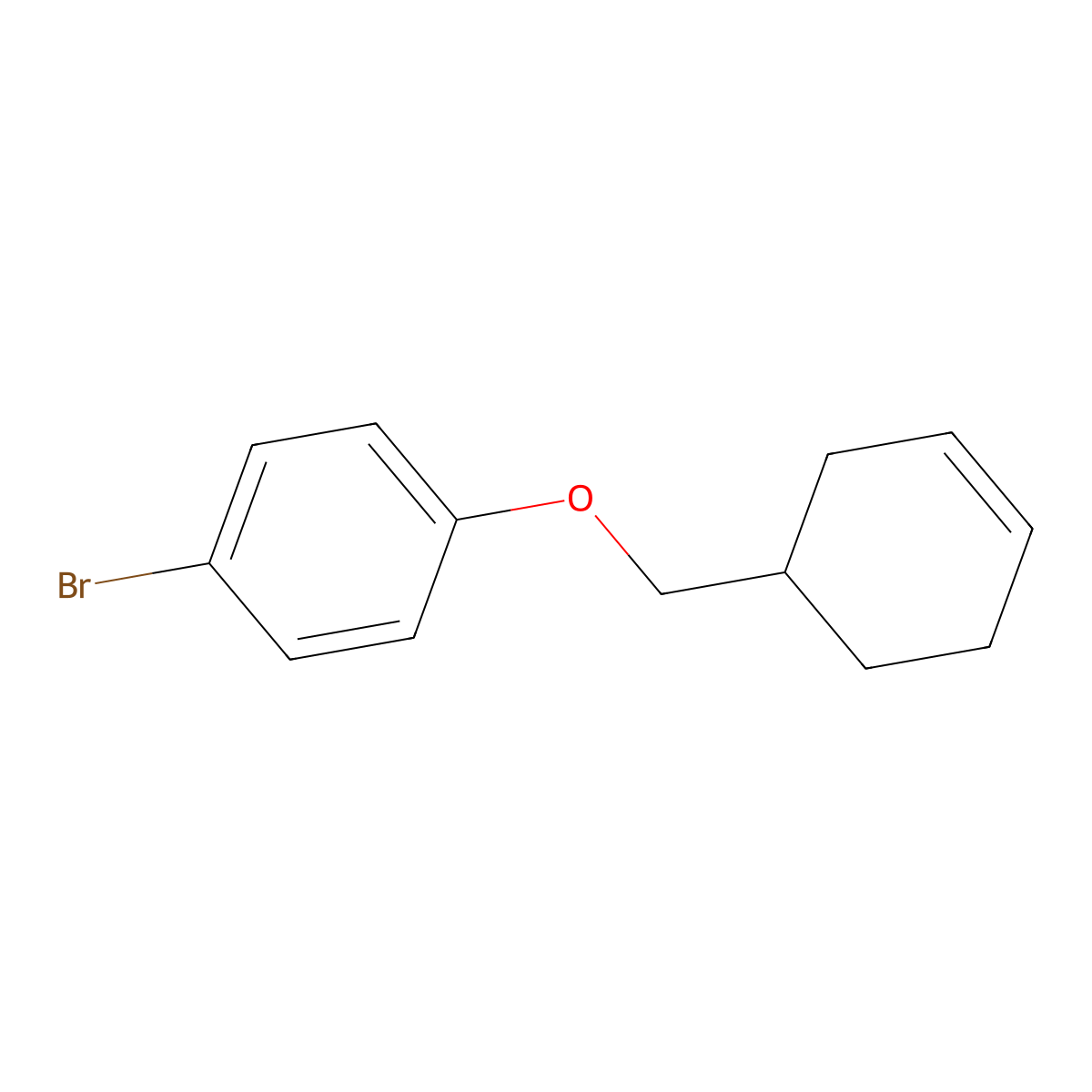 1-Bromo-4-(3-cyclohexen-1-ylmethoxy)benzene molecular structure, CAS 2023161-01-3