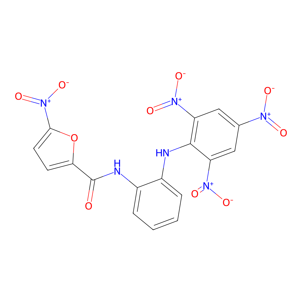 5-nitro-N-[2-(2,4,6-trinitroanilino)phenyl]furan-2-carboxamide molecular structure, CAS 202327-83-1