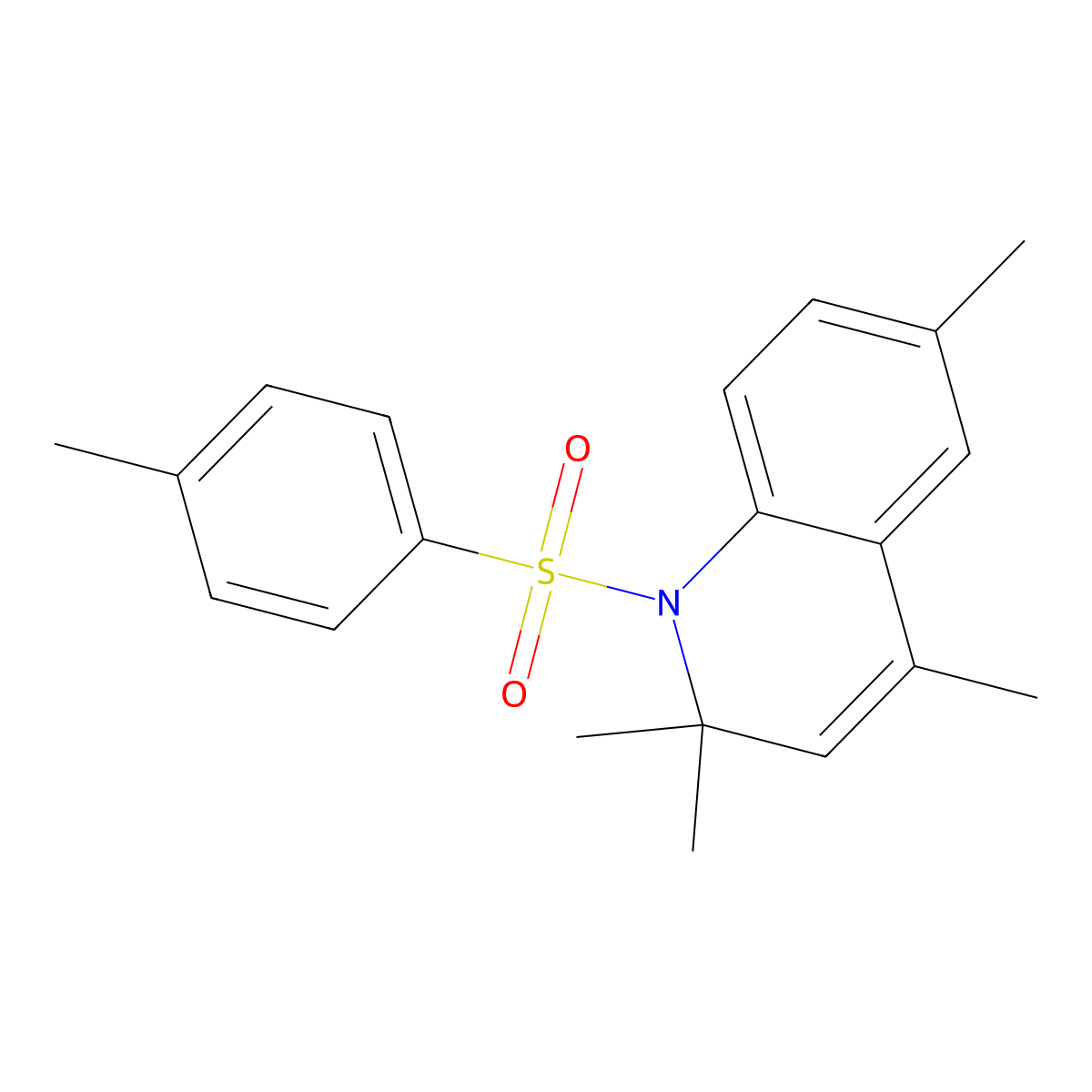 2,2,4,6-Tetramethyl-1-[(4-methylphenyl)sulfonyl]-1,2-dihydroquinoline molecular structure, CAS 202331-68-8