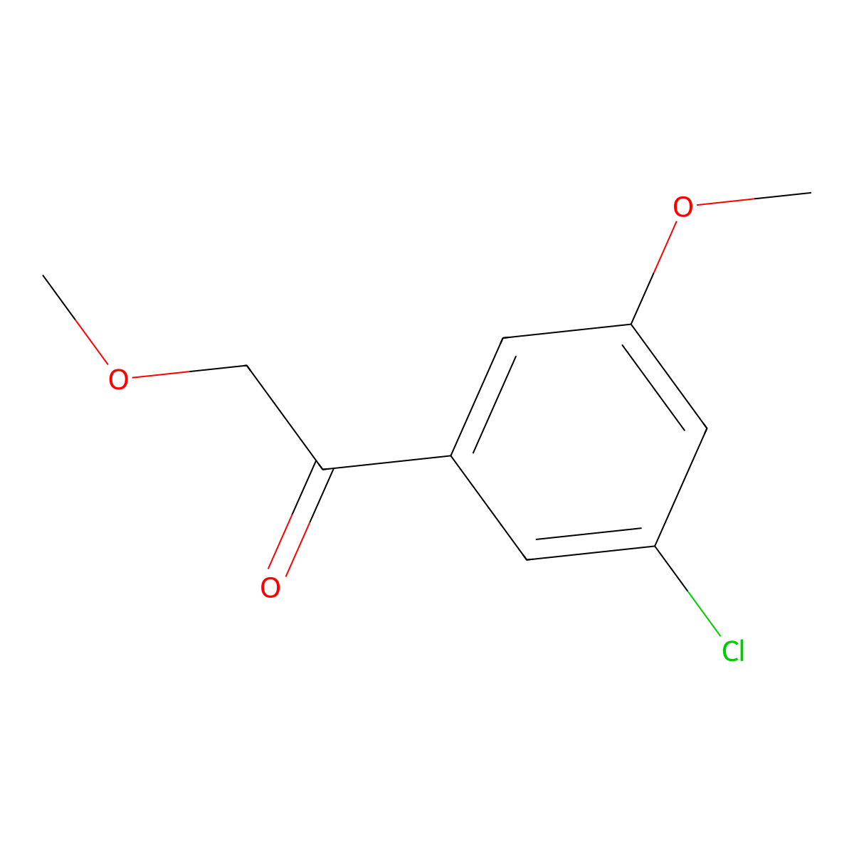 1-(3-Chloro-5-methoxyphenyl)-2-methoxyethanone molecular structure, CAS 2023385-67-1