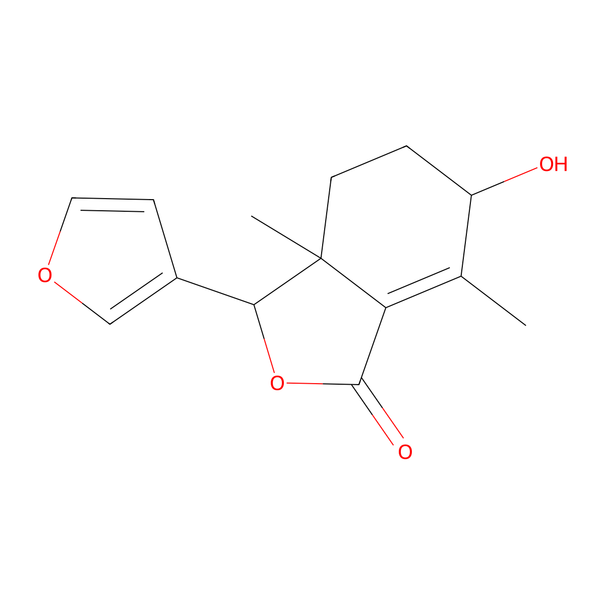 9Beta-Hydroxyfraxinellone molecular structure, CAS 202343-57-5