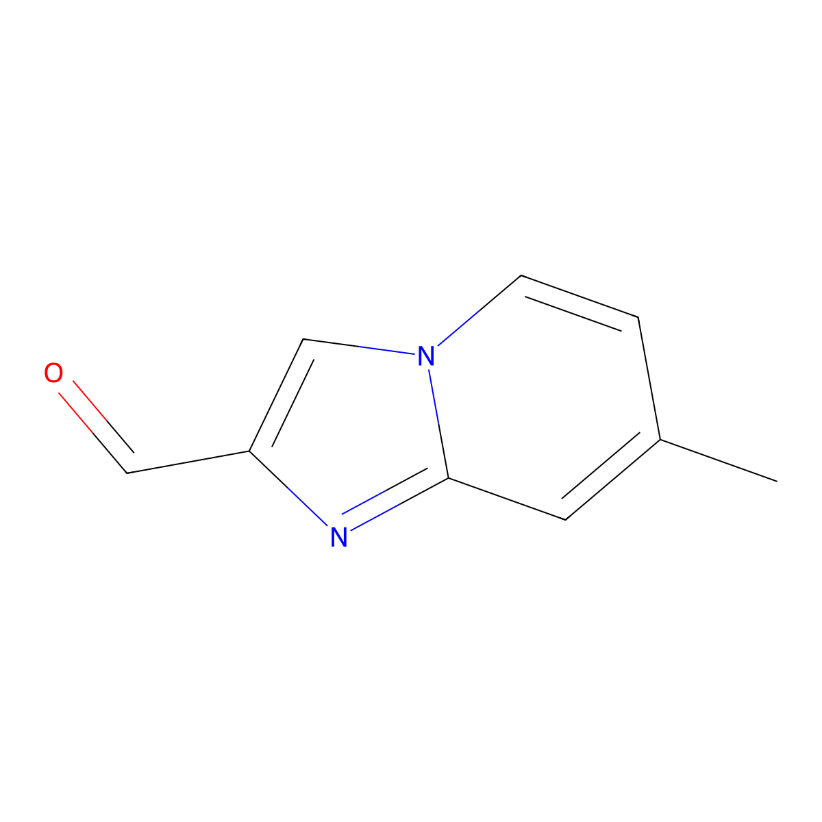 7-Methylimidazo[1,2-a]pyridine-2-carbaldehyde molecular structure, CAS 202348-54-7