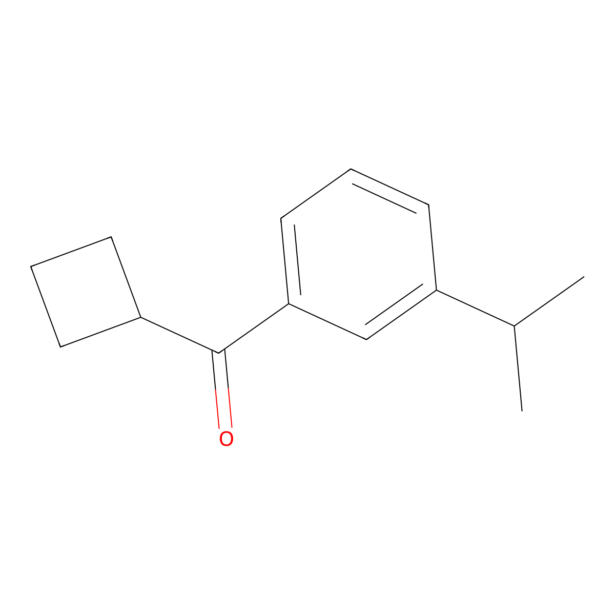 Cyclobutyl[3-(1-methylethyl)phenyl]methanone molecular structure, CAS 2023593-99-7