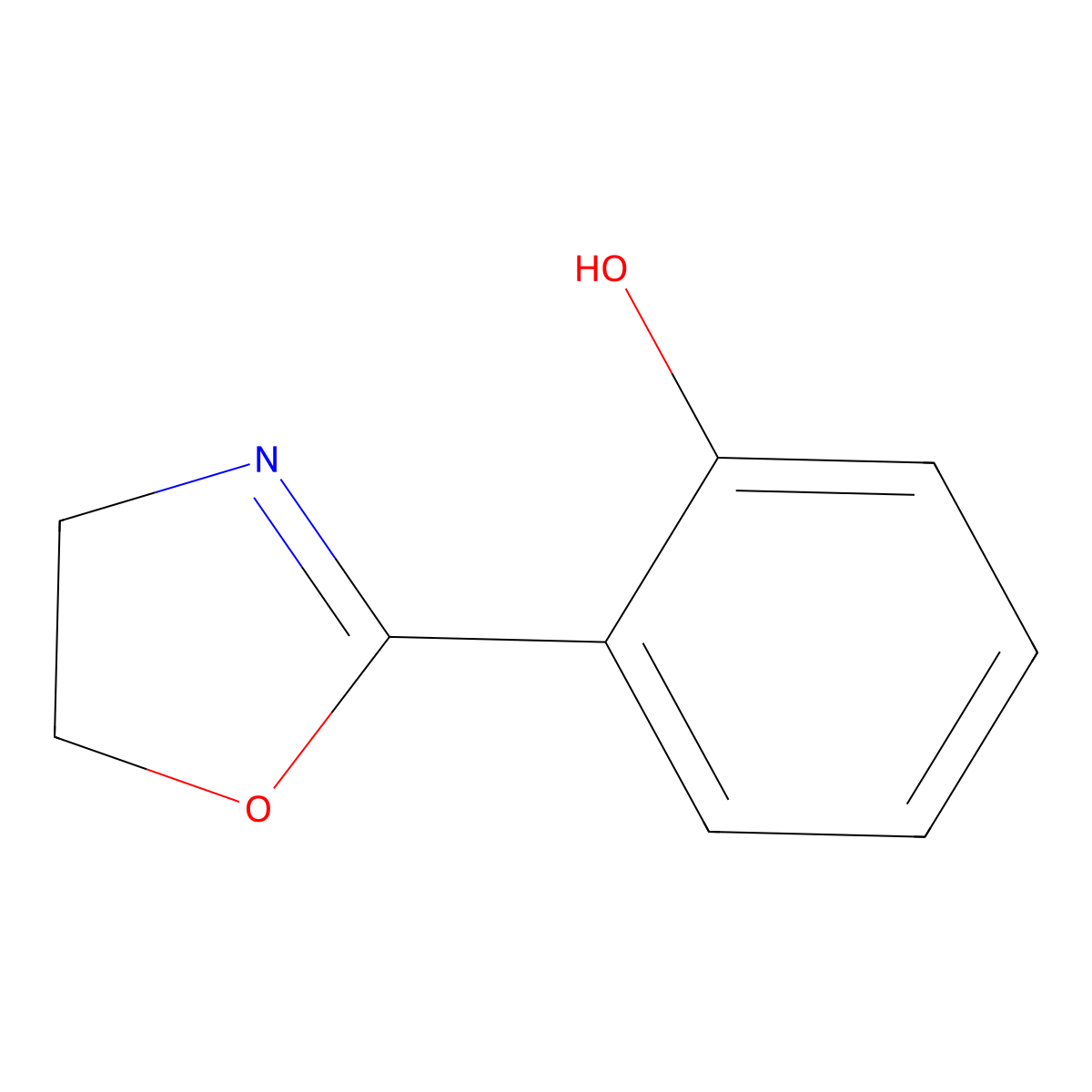 2-(4,5-Dihydro-1,3-oxazol-2-yl)phenol molecular structure, CAS 20237-92-7