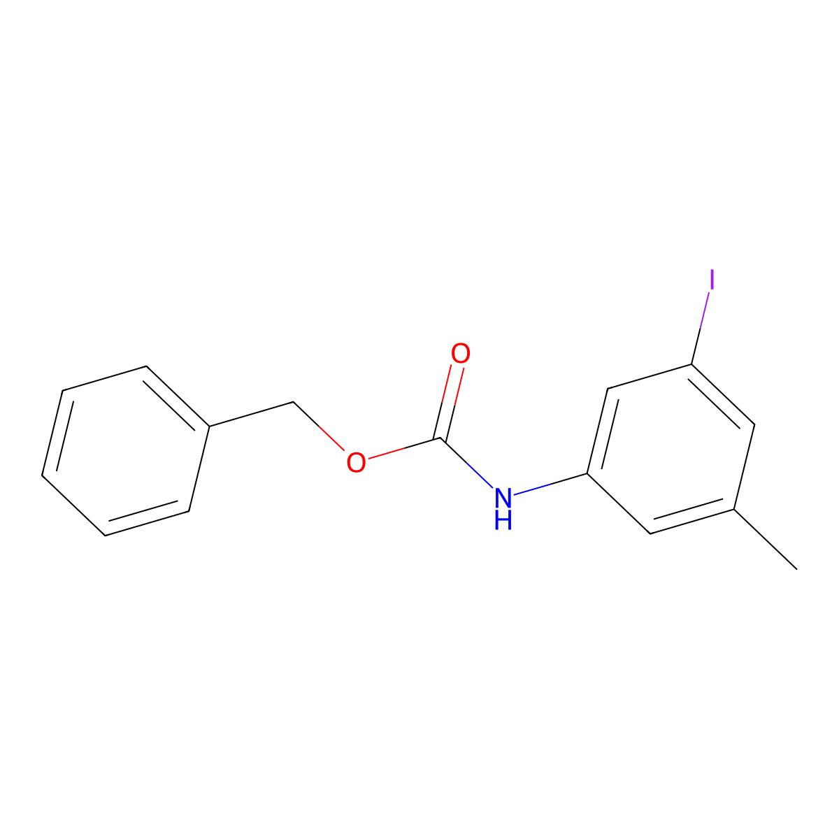 benzyl N-(3-iodo-5-methylphenyl)carbamate molecular structure, CAS 2023706-16-1