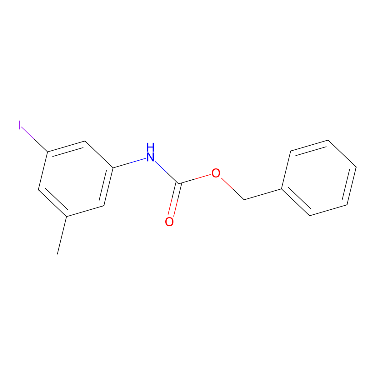 benzyl N-(3-iodo-5-methylphenyl)carbamate molecular structure, CAS 2023706-16-1