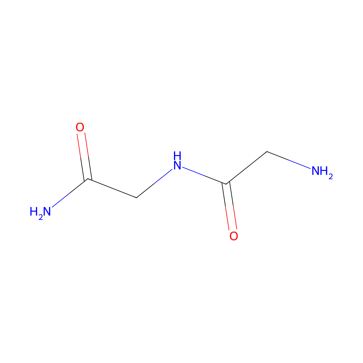 Glycylglycinamide molecular structure, CAS 20238-94-2