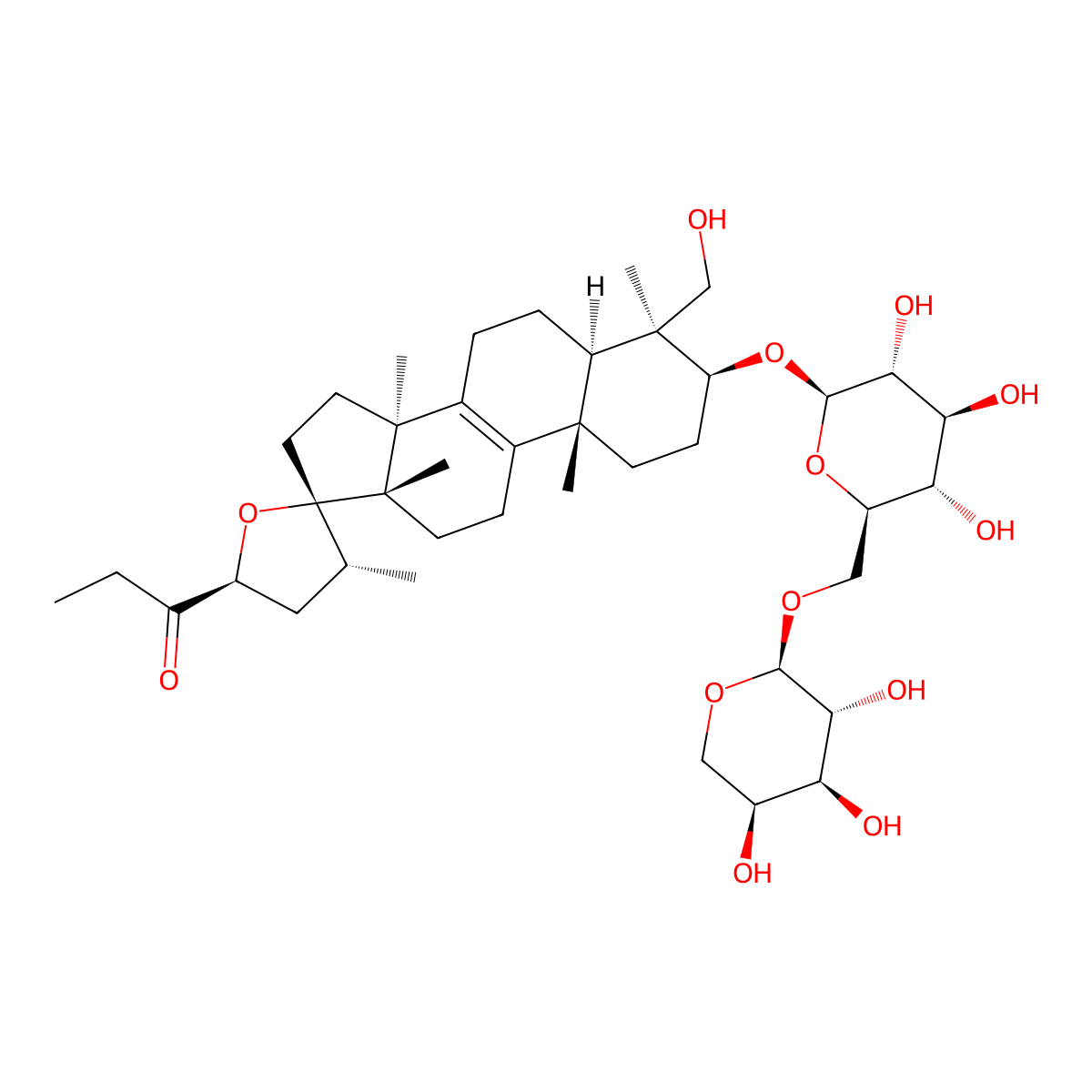 Scillascilloside B-1 molecular structure, CAS 2023822-41-3