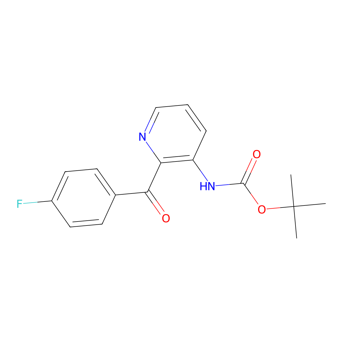 tert-butyl N-[2-(4-fluorobenzoyl)pyridin-3-yl]carbamate molecular structure, CAS 2023916-54-1