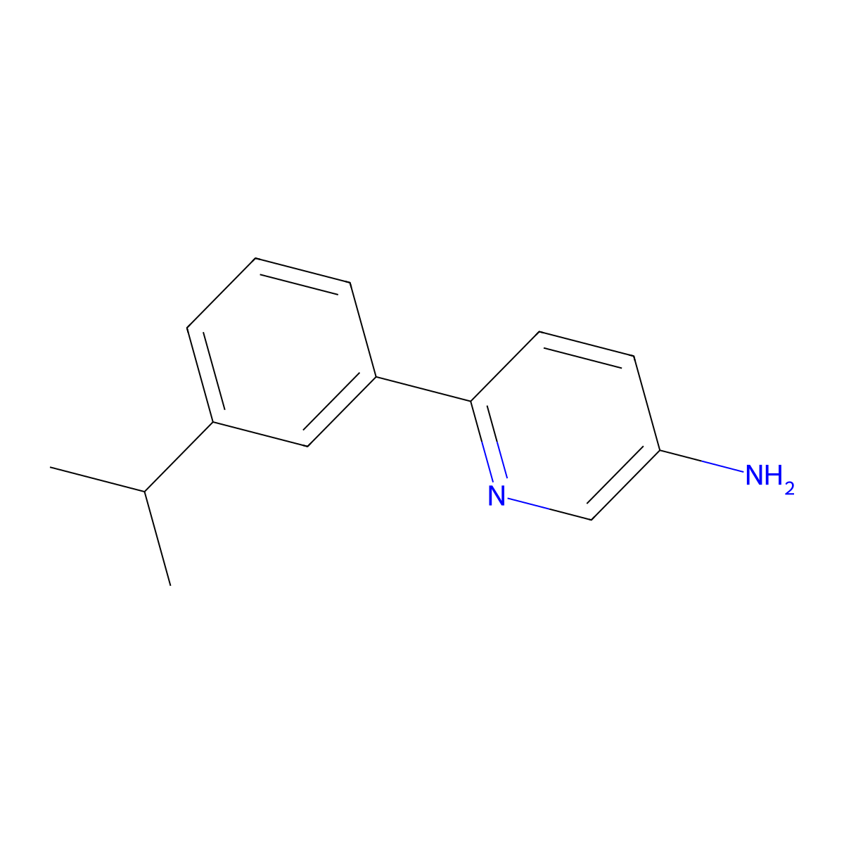 6-(3-Isopropylphenyl)pyridin-3-amine molecular structure, CAS 2023919-91-5