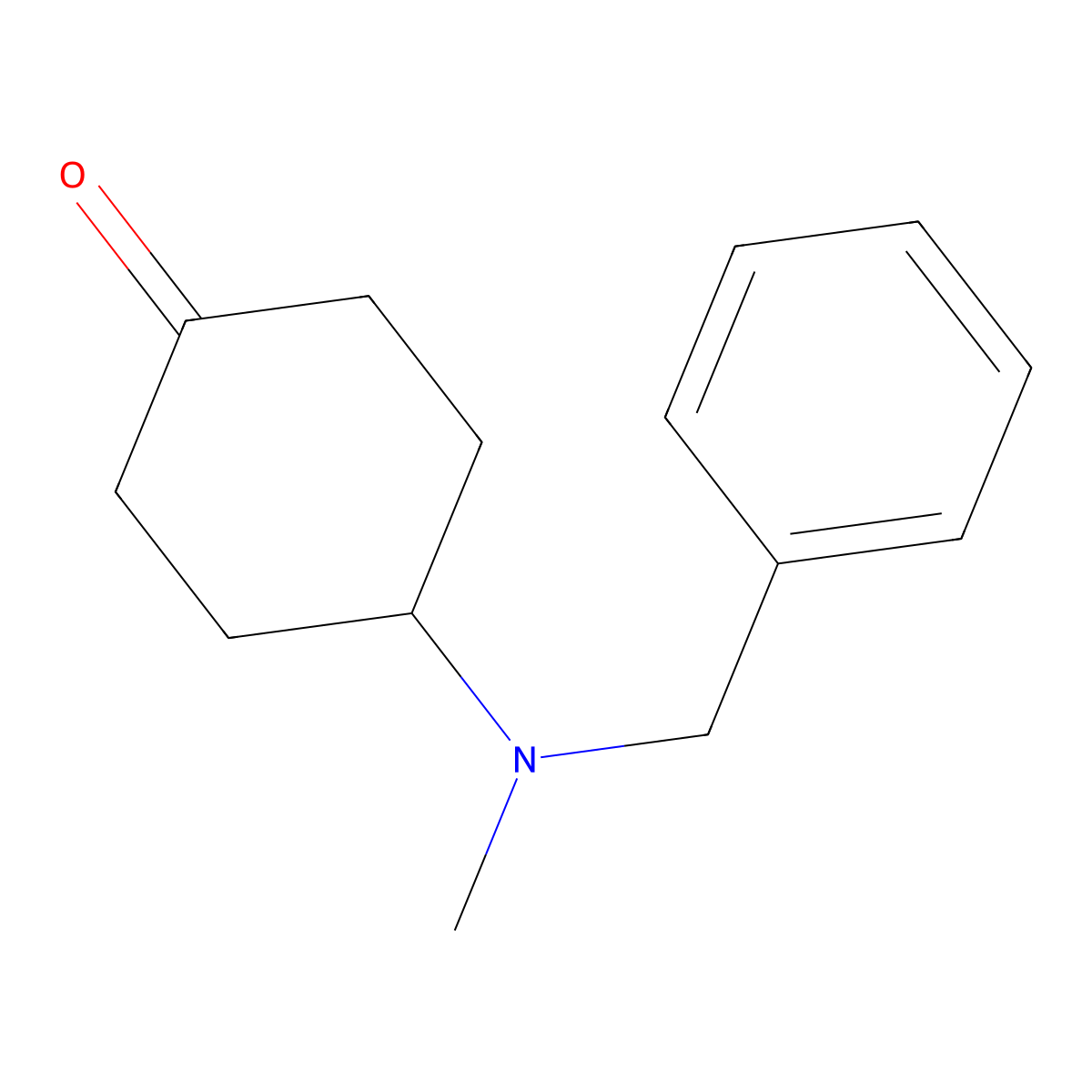 4-[Benzyl(methyl)amino]cyclohexan-1-one molecular structure, CAS 202394-26-1
